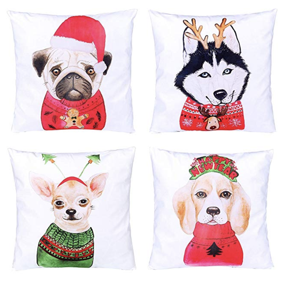 Dog Christmas Pillows