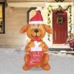 pre lit christmas dog 4