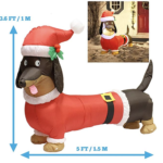 pre lit christmas dog 9